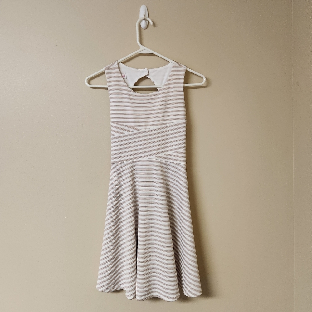 Bonnie Jean Striped Dress Sz 12